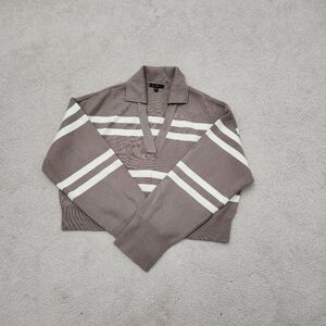 Dynamite cropped style collared sweater